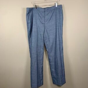 Talbots NWT Blue Lined Trousers Size 16 Office Career Business